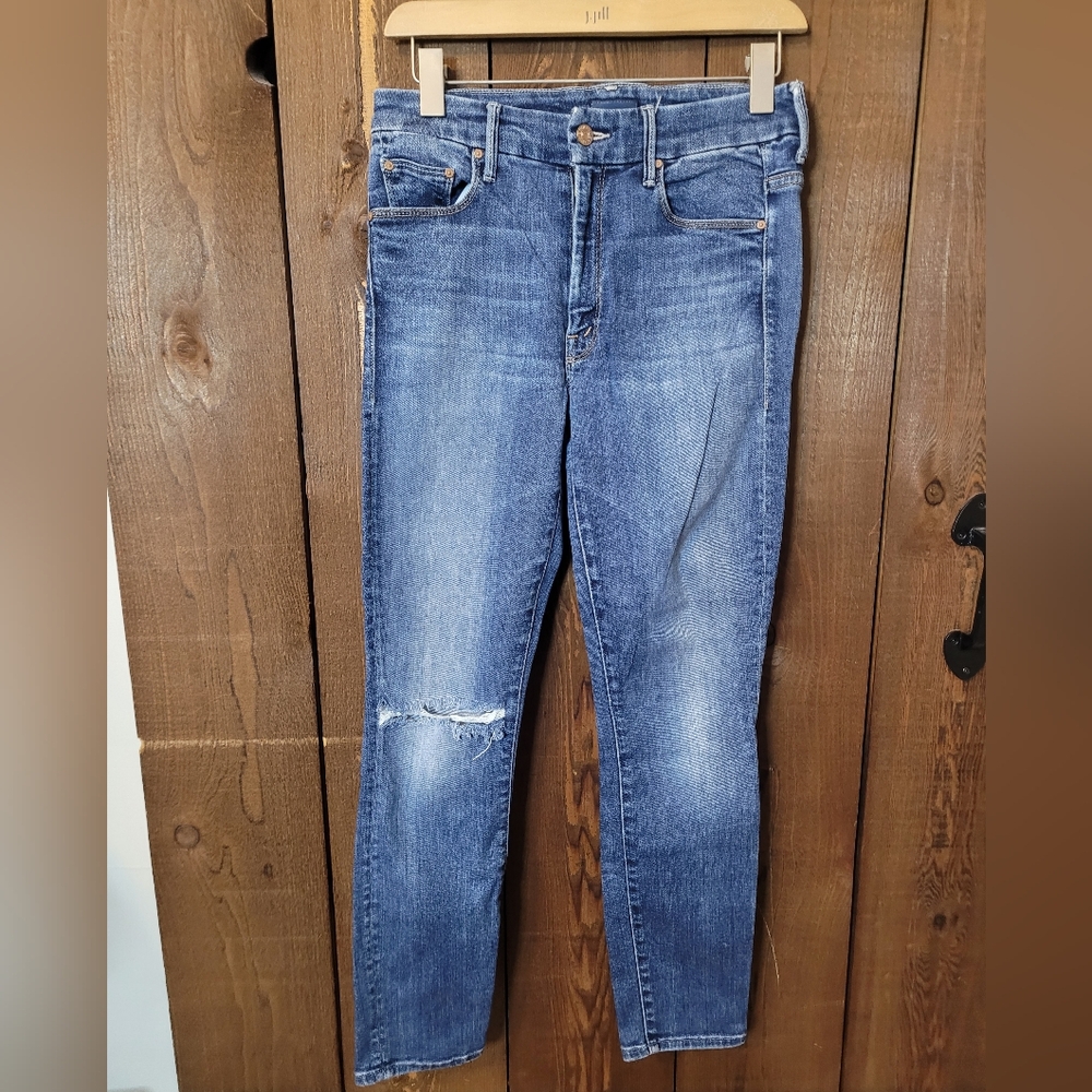 MOTHER High Waisted Looker Crop Jeans Size 26